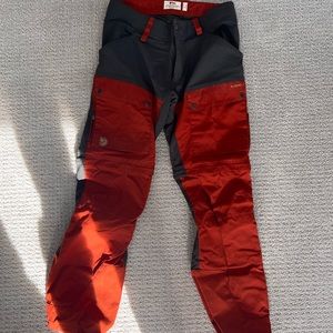 FJALLRAVEN gaiter hiking pants for men